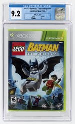 XBOX 360 (2008) LEGO BATMAN: THE VIDEOGAME (PLATINUM HITS) (Y-FOLDS/A) CGC 9.2.