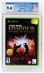 XBOX (2005) STAR WARS: EPISODE III: REVENGE OF THE SITH (Y-FOLDS/A+) CGC 9.4.