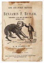 ANTI BEN BUTLER "BEAST" LIFE AND PUBLIC SERVICE SCARCE 1868 BOOKLET.