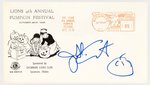 JOHN CARPENTER SIGNED HALLOWEEN-RELATED FIRST DAY COVER.