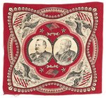 CLEVELAND & THURMAN 1888 TURKEY RED JUGATE BANDANA.