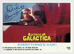 BATTLESTAR GALACTICA - LT. STARBUCK ACTOR DIRK BENEDICT SIGNED TRADING CARD.