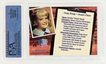 THE BRADY BUNCH - SUSAN OLSEN SIGNED 1998 INKWORKS T.V.'s COOLEST CLASSICS AUTOGRAPH #A3 PSA NM-MT 8.