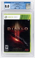 XBOX 360 (2013) DIABLO III (INCLUDES INFERNAL HELM) (Y-FOLDS/B+) CGC 8.0.