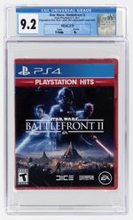 PLAYSTATION PS4 (2017) STAR WARS: BATTLEFRONT II (PLAYSTATION HITS) (Y-FOLDS/B+) CGC 9.2.