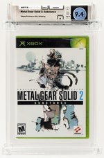 XBOX (2002) METAL GEAR SOLID 2: SUBSTANCE WATA 9.4 A SEALED.