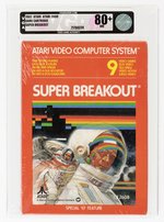 ATARI 2600 (1982) SUPER BREAKOUT VGA 80+ NM.