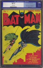 BATMAN #1, SPRING 1940. CGC 6.5