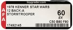 STAR WARS (1978) - STORMTROOPER 12 BACK-B AFA 60 EX.