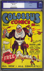 COLOSSUS COMICS #1, MARCH 1940. CGC 6.5