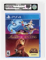 PLAYSTATION PS4 (2019) DISNEY CLASSIC GAMES: ALADDIN & THE LION KING VGA 80+ NM.