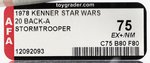 STAR WARS (1978) - STORMTROOPER 20 BACK-A AFA 75 EX+/NM.