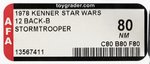 STAR WARS (1978) - STORMTROOPER 12 BACK-B AFA 80 NM.