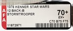 STAR WARS (1978) - STORMTROOPER 12 BACK-B AFA 70+ EX+.