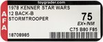 STAR WARS (1978) - STORMTROOPER 12 BACK-B AFA 75 EX+/NM.