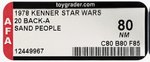 STAR WARS (1978) - SAND PEOPLE 20 BACK-A AFA 80 NM.