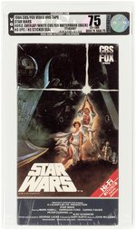 STAR WARS 1984 CBS/FOX VIDEO VHS TAPE VGA 75 EX+/NM.