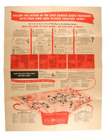 "LONE RANGER FRONTIERTOWN" 1948 CHEERIOS PREMIUM/NORTHEAST MAP SECTION.