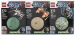 STAR WARS LEGO PLANET AND VEHICLE SERIES 1 & 2 SET OF 6 FACTORY SEALED BOXES.