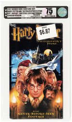 HARRY POTTER AND THE PHILOSOPHER'S STONE 2002 WARNER HOME VIDEO VHS TAPE VGA 75 EX+/NM (CANADIAN VERSION).