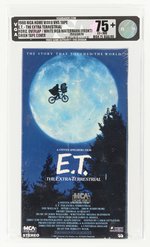 E.T. - THE EXTRA-TERRESTRIAL 1988 MCA HOME VIDEO VHS TAPE VGA 75+ EX+/NM (GREEN TAPE COVER).