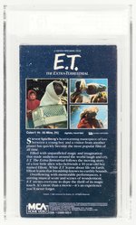 E.T. - THE EXTRA-TERRESTRIAL 1988 MCA HOME VIDEO VHS TAPE VGA 75+ EX+/NM (GREEN TAPE COVER).