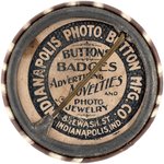 BRYAN "PARTIAL ECLIPSE" RARE 1900 REAL PHOTO BUTTON UNLISTED IN HAKE.