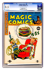 MAGIC COMICS #41 DECEMBER 1942 CGC 8.5 CREAM TO OFF-WHITE PAGES.