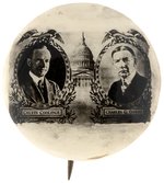 COOLIDGE & DAWES RARE US CAPITOL REAL PHOTO JUGATE BUTTON.