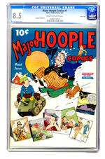 MAJOR HOOPLE COMICS #1 JANUARY 1943 CGC 8.5 CREAM TO OFF-WHITE PAGES CARSON CITY COPY.