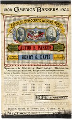 PARKER & ROOSEVELT 1904 CAMPAIGN BANNERS SALES CIRCULAR.