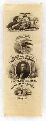 HENRY CLAY PRIDE OF AMERICA 1844 PORTRAIT RIBBON.