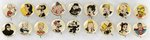 KELLOGG'S PEP COMIC CHARACTERS SET OF 90 BUTTONS (86 PLUS FOUR SUPERMAN) ISSUED IN 1945-1946.