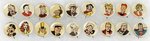 KELLOGG'S PEP COMIC CHARACTERS SET OF 90 BUTTONS (86 PLUS FOUR SUPERMAN) ISSUED IN 1945-1946.