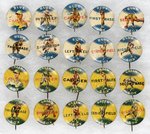 1932 PR3-11 BLUE SOX AND GREEN SOX BASEBALL PLAYER POSITION BUTTON SETS (2).