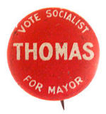 SOCIALIST NORMAN THOMAS FOR NYC MAYOR.