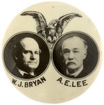 BRYAN & LEE 1908 SOUTH DAKOTA COATTAIL JUGATE BUTTON.