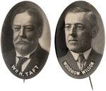 WILSON & TAFT PAIR OF SCARCE OVAL PORTRAIT BUTTONS.