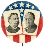 TAFT & SHERMAN SCARCE PATRIOTIC STARS AND STRIPES JUGATE BUTTON HAKE #202.