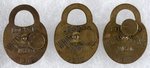 ROOSEVELT, TAFT & WILSON LOCK TO THE WHITE HOUSE 1912 DIECUT MECHANICAL FOBS.