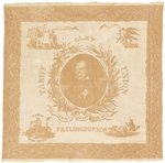 HENRY CLAY HARRY OF THE WEST PORTRAIT BANDANA WITH OUTSTANDING CAMPAIGN MOTIFS.