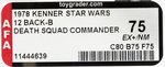 STAR WARS (1978) - DEATH SQUAD COMMANDER 12 BACK-B AFA 75 EX+/NM.