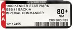 STAR WARS: THE EMPIRE STRIKES BACK (1980) - IMPERIAL COMMANDER 41 BACK-A AFA 80+ NM.