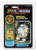 STAR WARS: THE POWER OF THE FORCE (1985) - ARTOO-DETOO (R2-D2) POP-UP LIGHTSABER 92 BACK AFA 80 Y-NM.