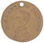 JACKSON THE NATION'S GOOD 1824 CAMPAIGN PORTRAIT TOKEN.