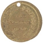 JACKSON THE NATION'S GOOD 1824 CAMPAIGN PORTRAIT TOKEN.