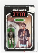 STAR WARS: RETURN OF THE JEDI (1983) - LANDO CALRISSIAN (SKIFF GUARD DISGUISE) 65 BACK-B AFA 85 NM+ (CLEAR BLISTER).