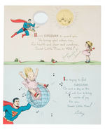 SUPERMAN GREETING CARD PAIR.