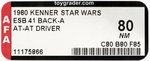 STAR WARS: THE EMPIRE STRIKES BACK (1980) - AT-AT DRIVER 41 BACK-A AFA 80 NM.