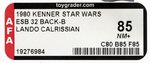 STAR WARS: THE EMPIRE STRIKES BACK (1980) - LANDO CALRISSIAN 32 BACK-B AFA 85 NM+.